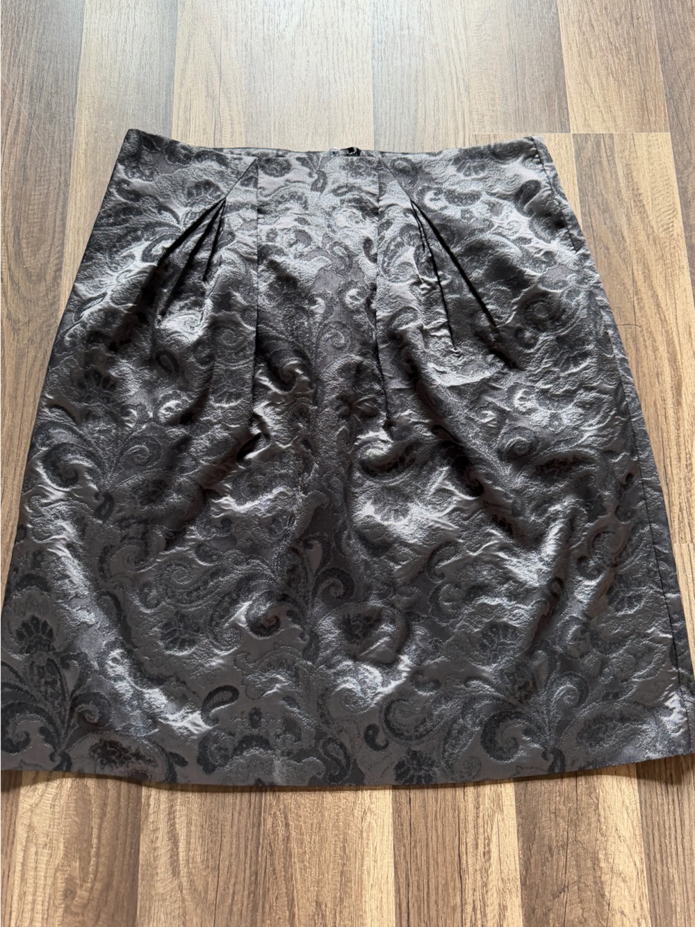 Brooks Brothers NWT Black Floral Brocade Jacquard Skirt 6